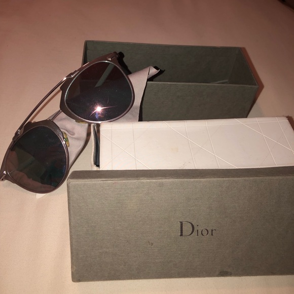 Dior Pink Reflective Glasses - Picture 1 of 7